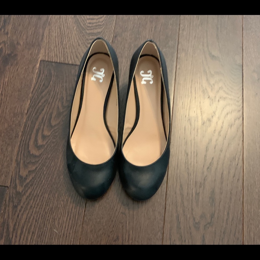 Black Wedge heels